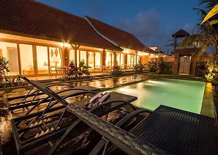 Peaceful Fancy Double Bed With Pool In Canggu Апартаменты *
